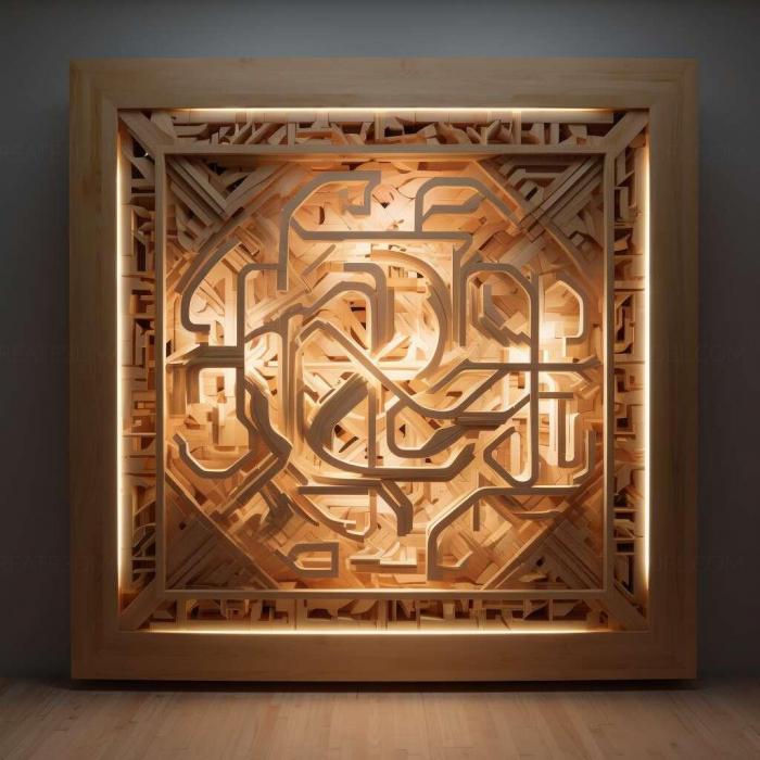 نموذج ثلاثي الأبعاد لآلة CNC 3D Art 